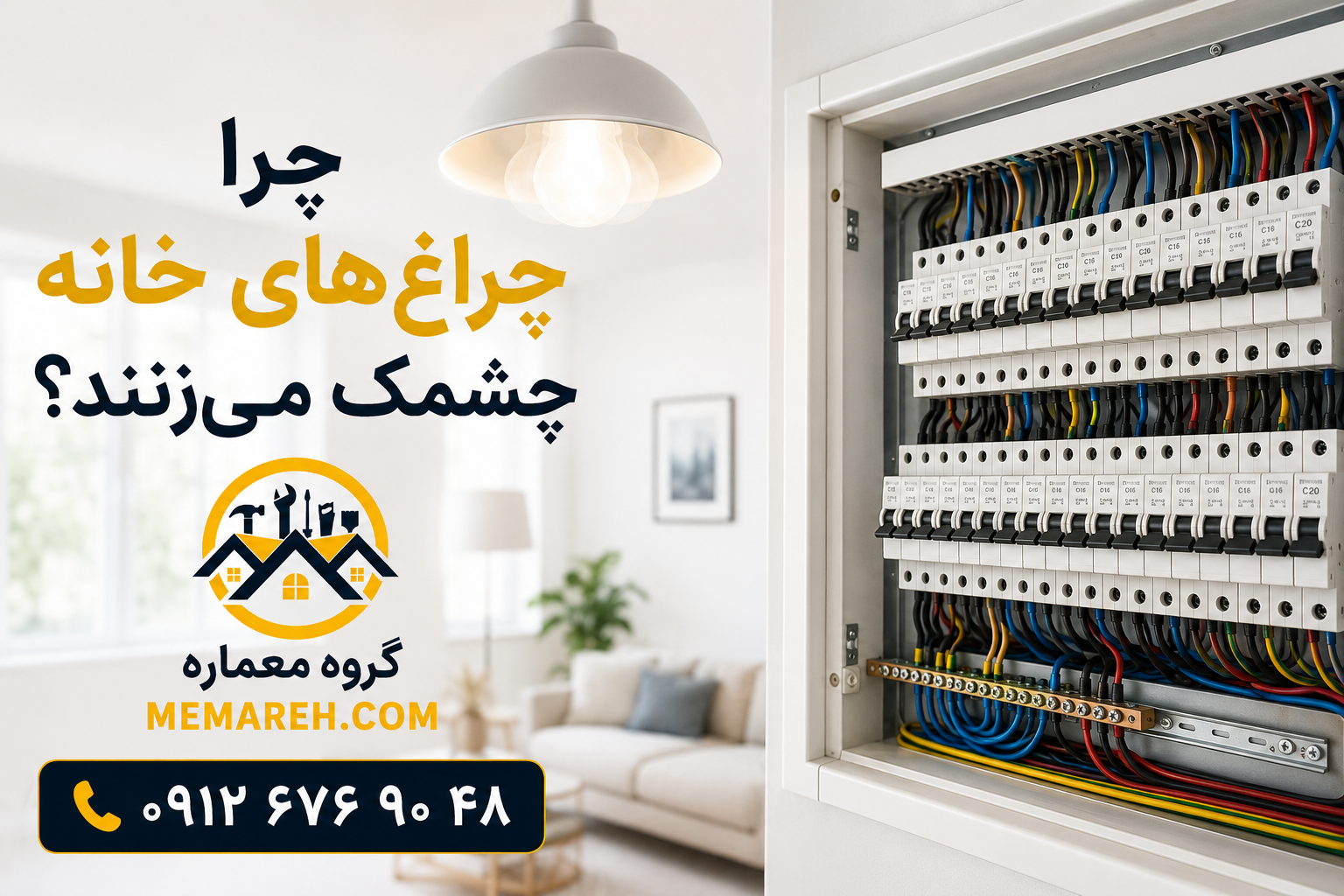 چرا چراغهای خانه چشمک میزنند؟